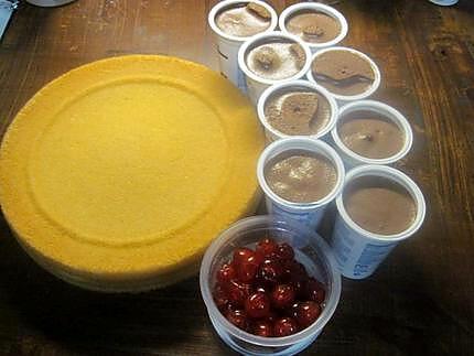 recette Gâteau à la  mousse de chocolat, sans cuisson .