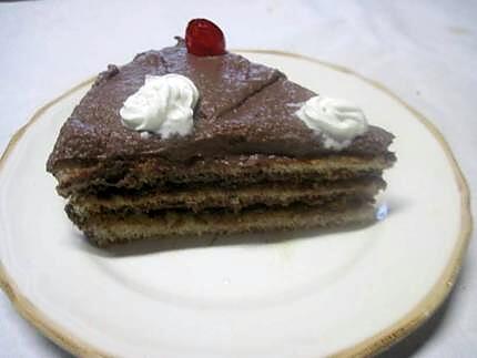 recette Gâteau à la  mousse de chocolat, sans cuisson .