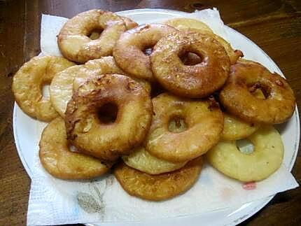 recette Beignets à l'ananas.