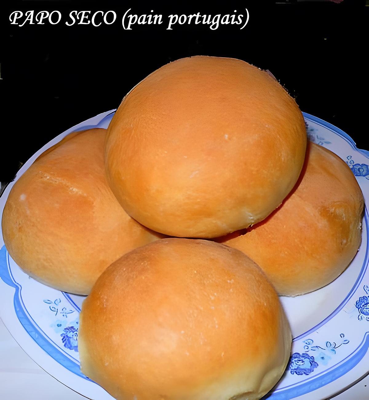 recette PAPO SECO (pain portugais)