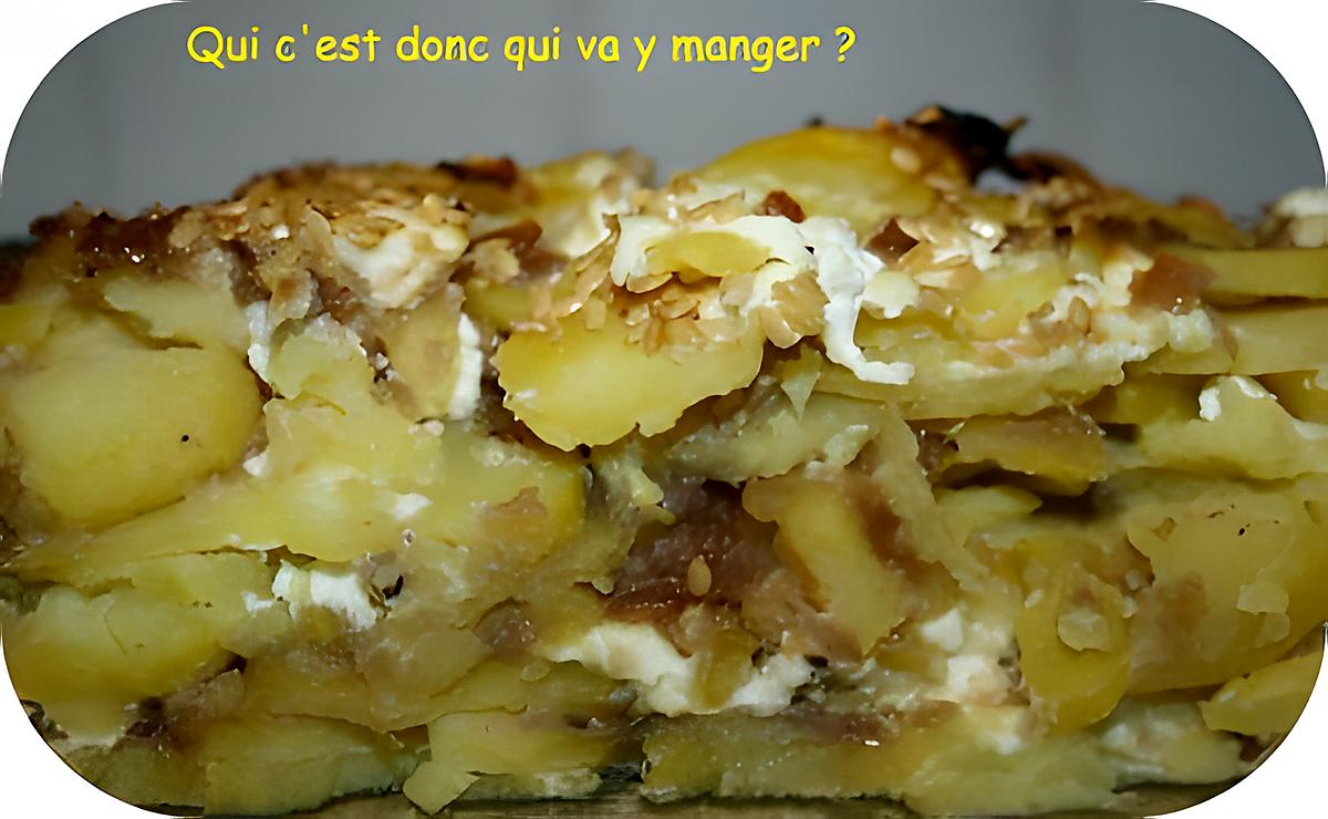 recette Gratin de pommes de terre au confit d'oignons sans gluten