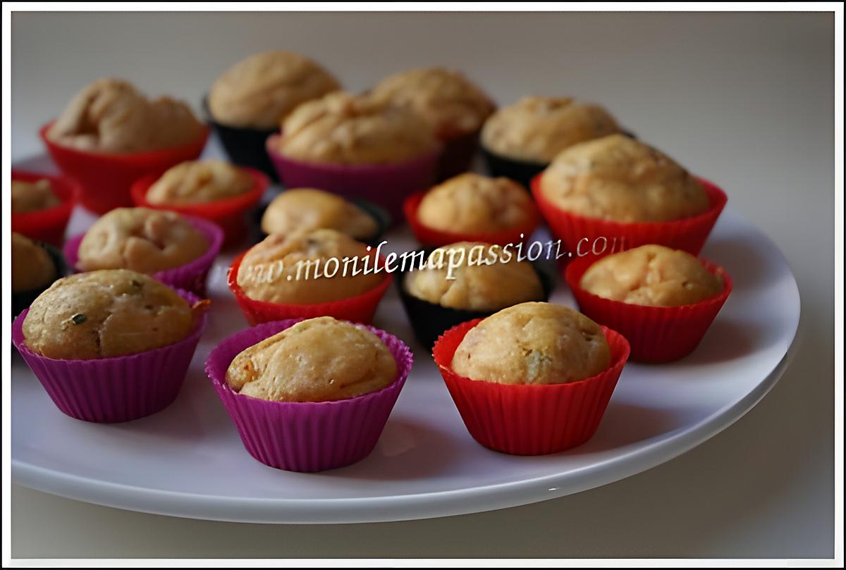 recette Mini cakes tomate et saucisson à l’ail de volaille