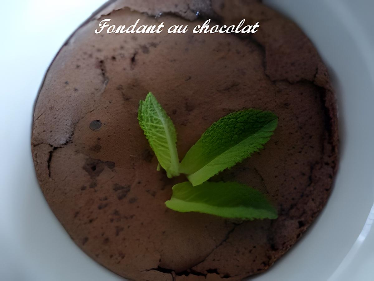 recette Fondant au chocolat minute