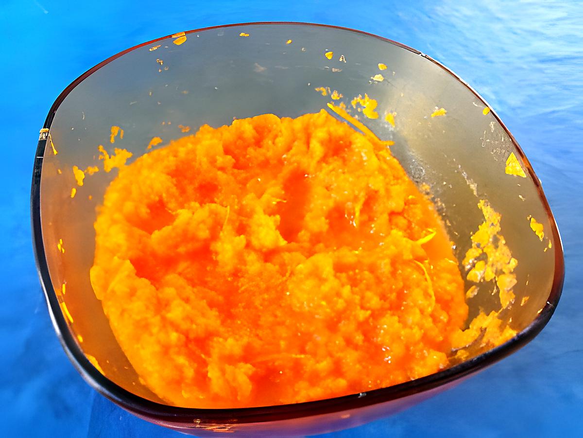 recette PUREE DE CAROTTES A L'ORANGE