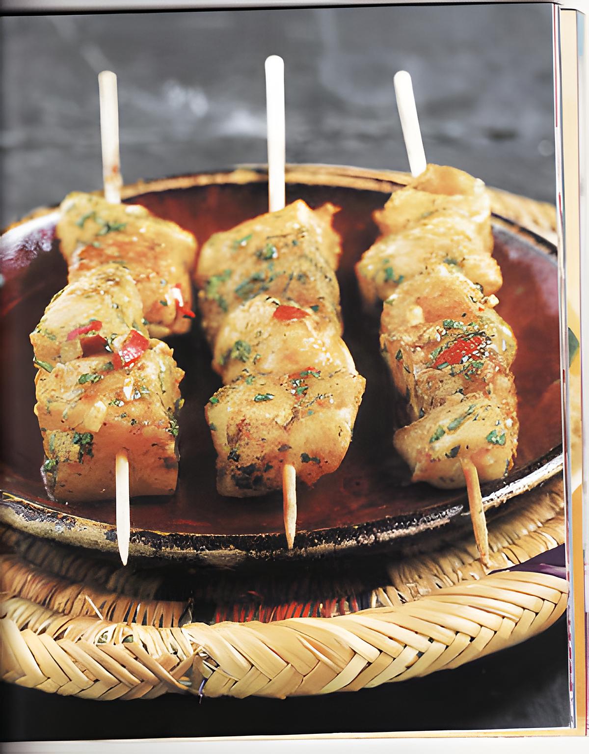 recette Brochettes de lotte