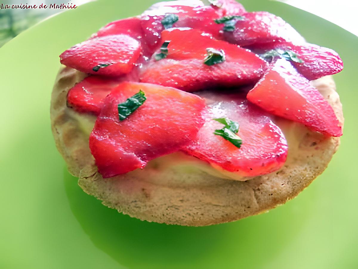 recette Tartelette aux fraises et crème citron