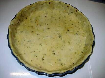 recette Quiche aux jeunes pousses d'épinard.