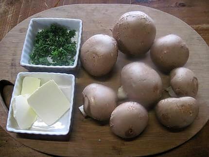 recette Bouchées aux champignons rosés.