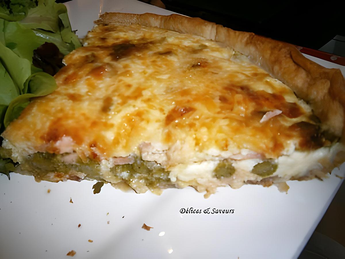 recette Quiche aux asperges vertes et au saumon fumé