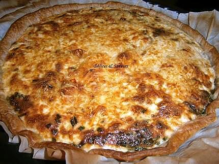 recette Quiche aux asperges vertes et au saumon fumé