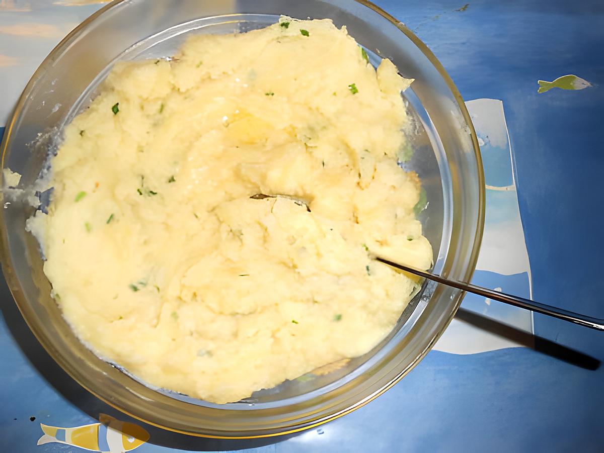 recette Purée maison a  l ail et ciboulette