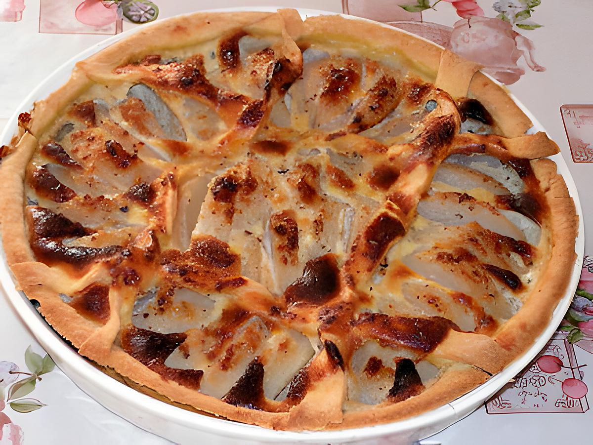 recette Tarte poires amandes