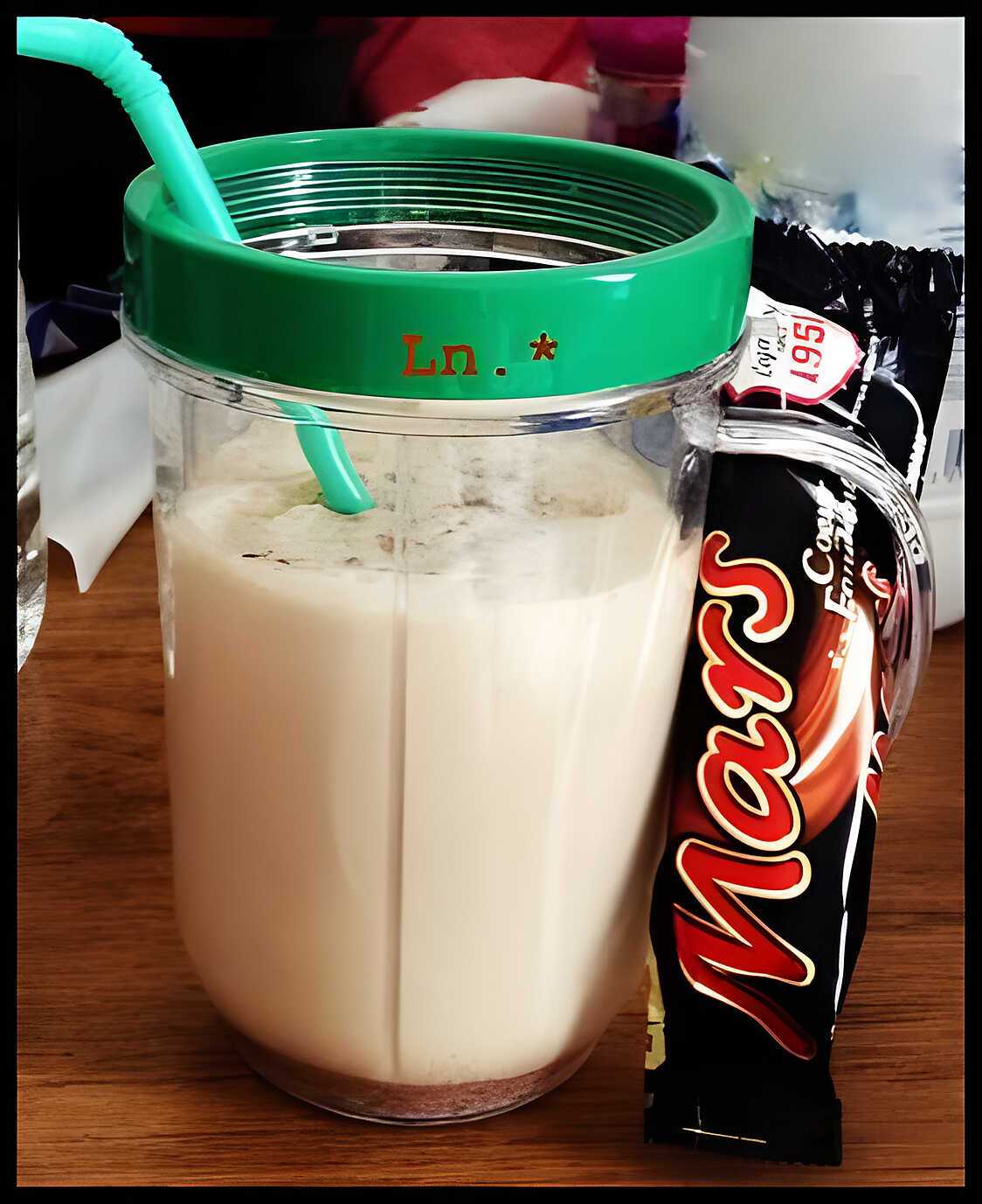 Recette de Milkshake Mars