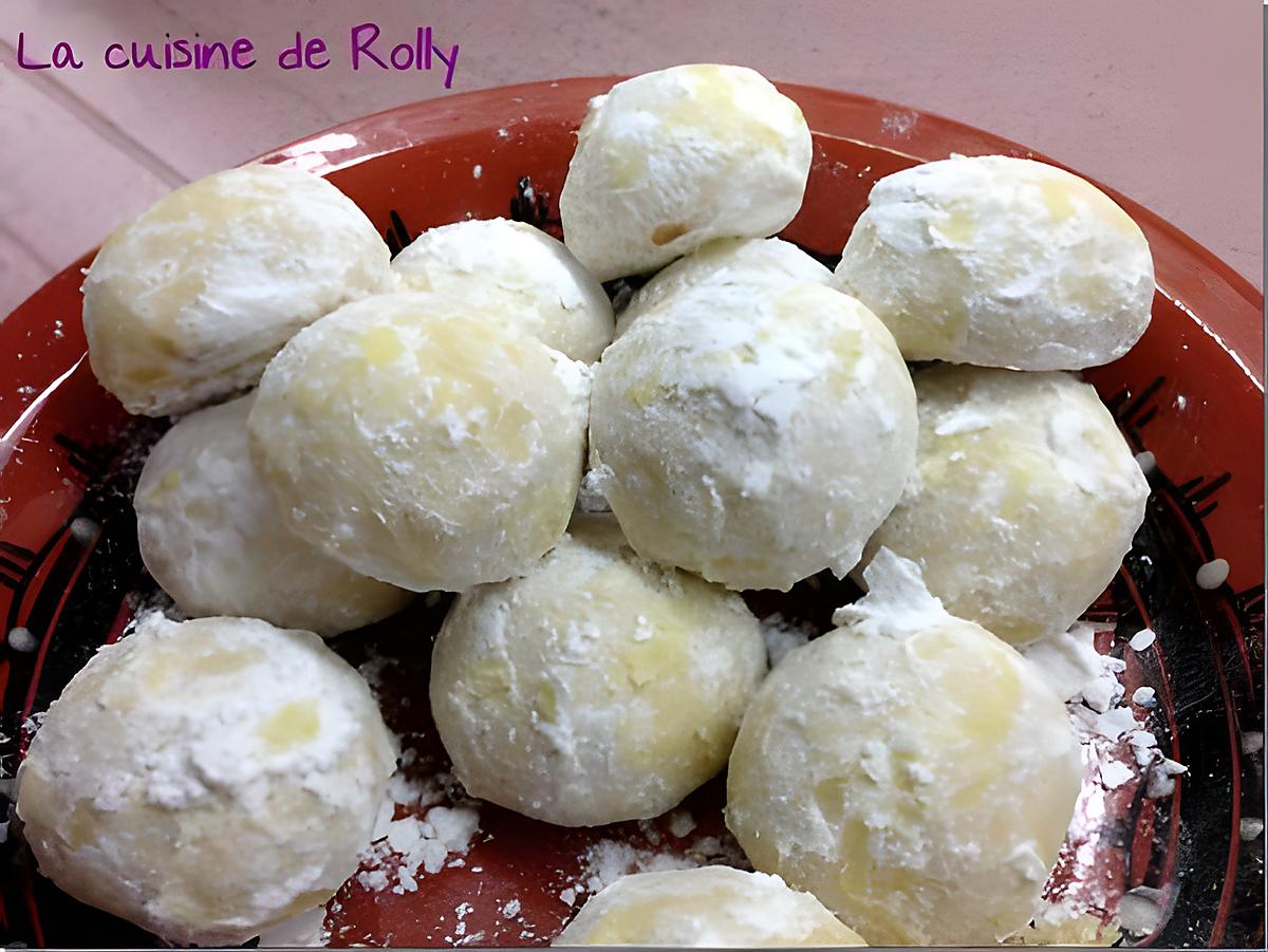 recette Sablés boule de neige