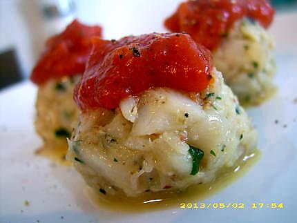 recette boulettes de colin aux saveurs de méditérranée