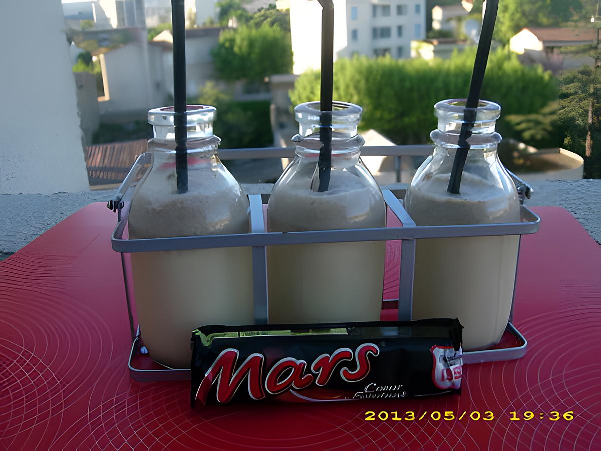 recette milk-shake aux mars