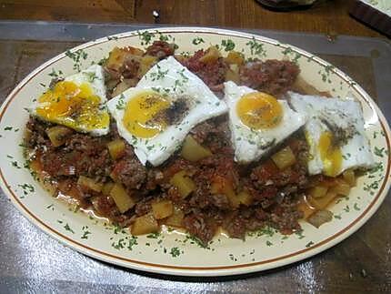 recette Boeuf haché au rutabaga et oeufs.