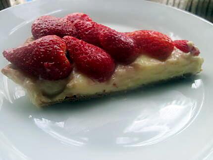 recette Tarte aux fraises à la crème pâtissière.