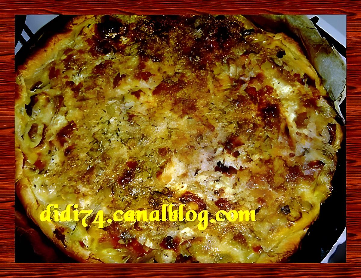 recette Tarte au roquefort et poireaux