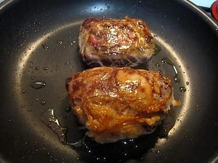 recette Tranches de foie garnies de fromage.