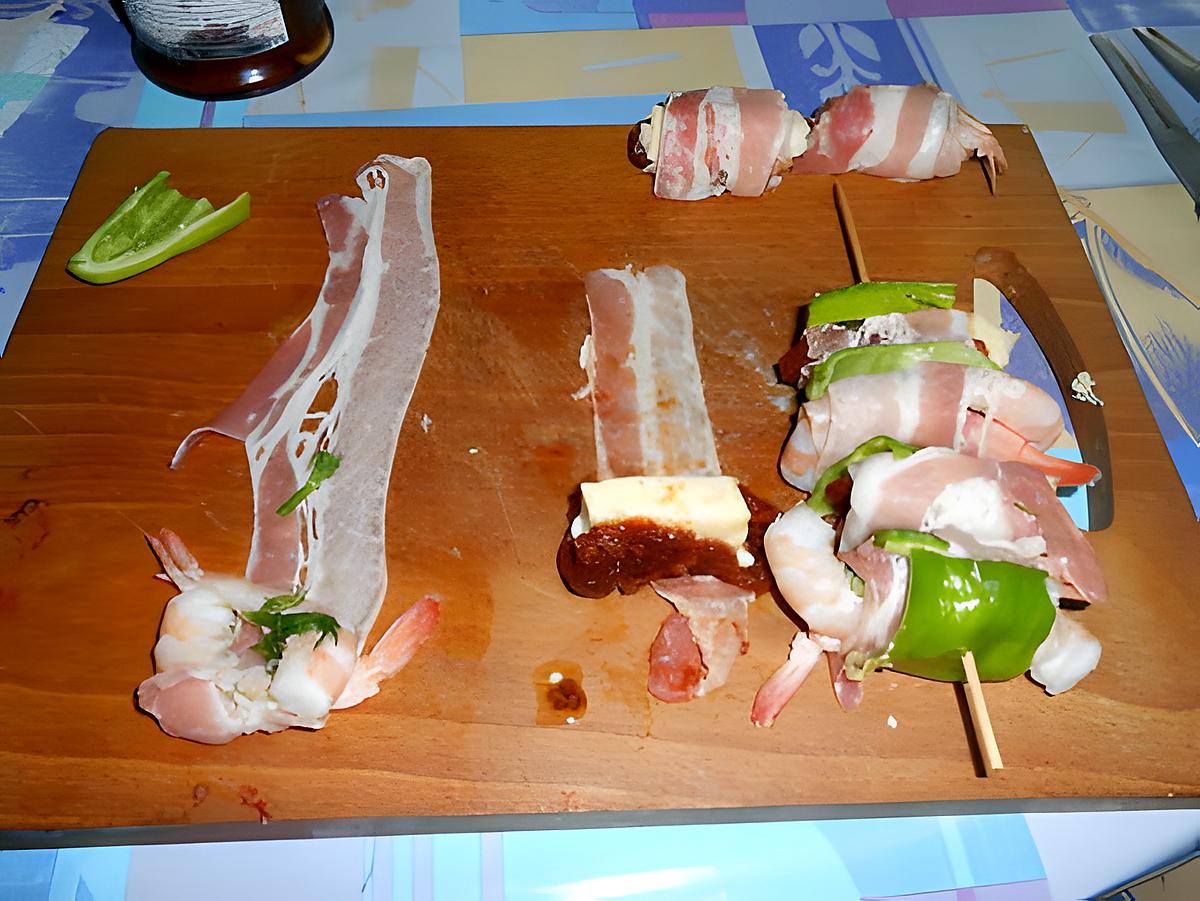 recette brochettes terre et mer