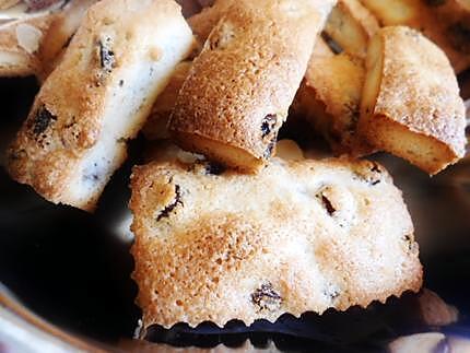 recette Financier raisins sec rhum