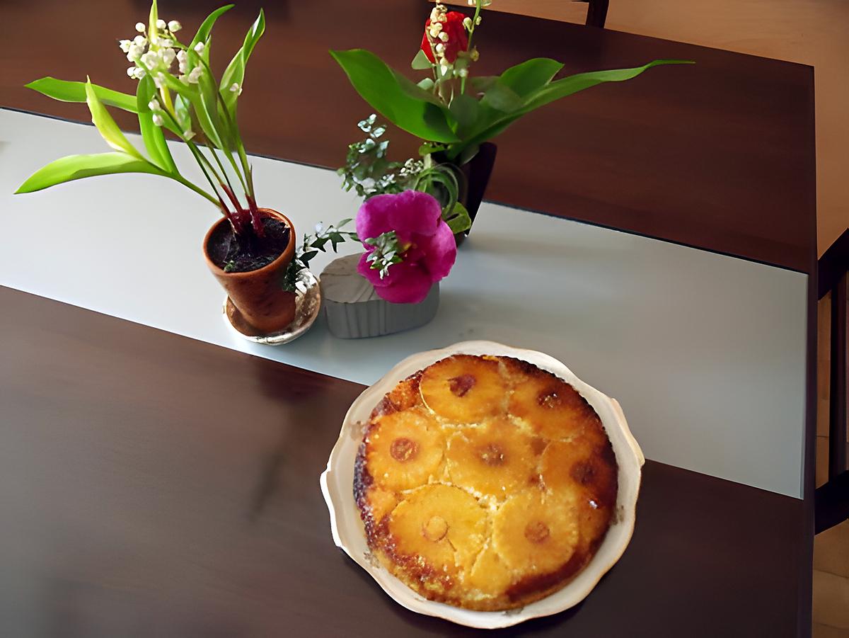 recette GATEAU CARAMEL ANANAS