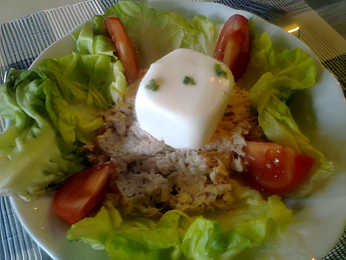 recette petite salade du soire et oeuf surprise??