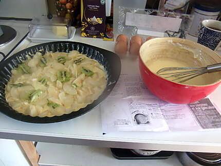 recette .gateau fondant poires kiwis