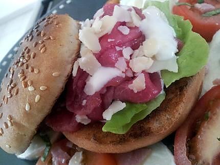 recette Burger au carpaccio de boeuf