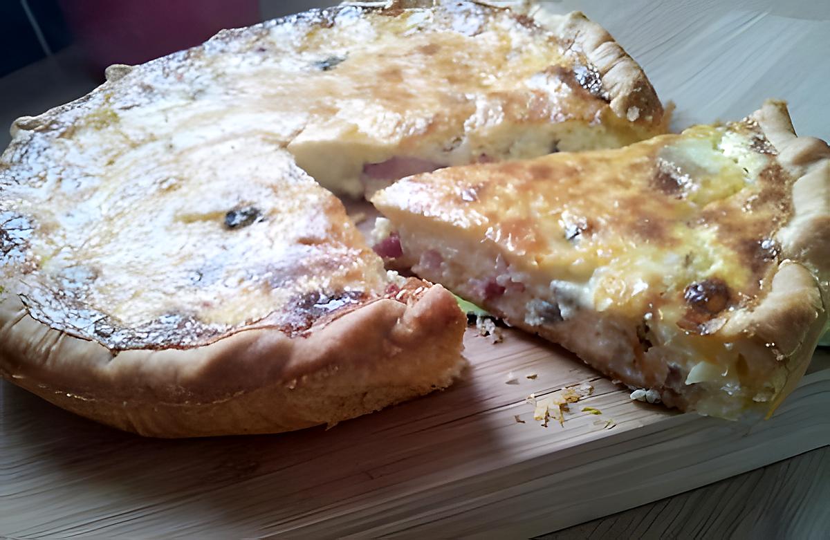 recette Quiche lorraine aux 3 fromages