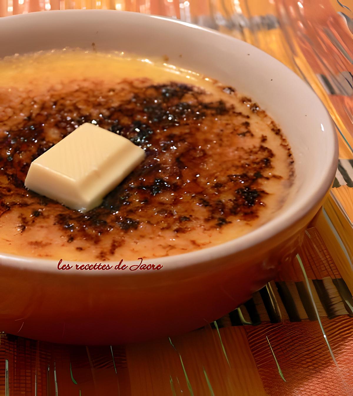 recette crème brûlée au chocolat blanc