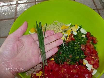 recette Salade de pâtes.