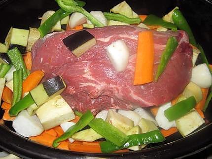 recette Macreuse de boeuf aux légumes.