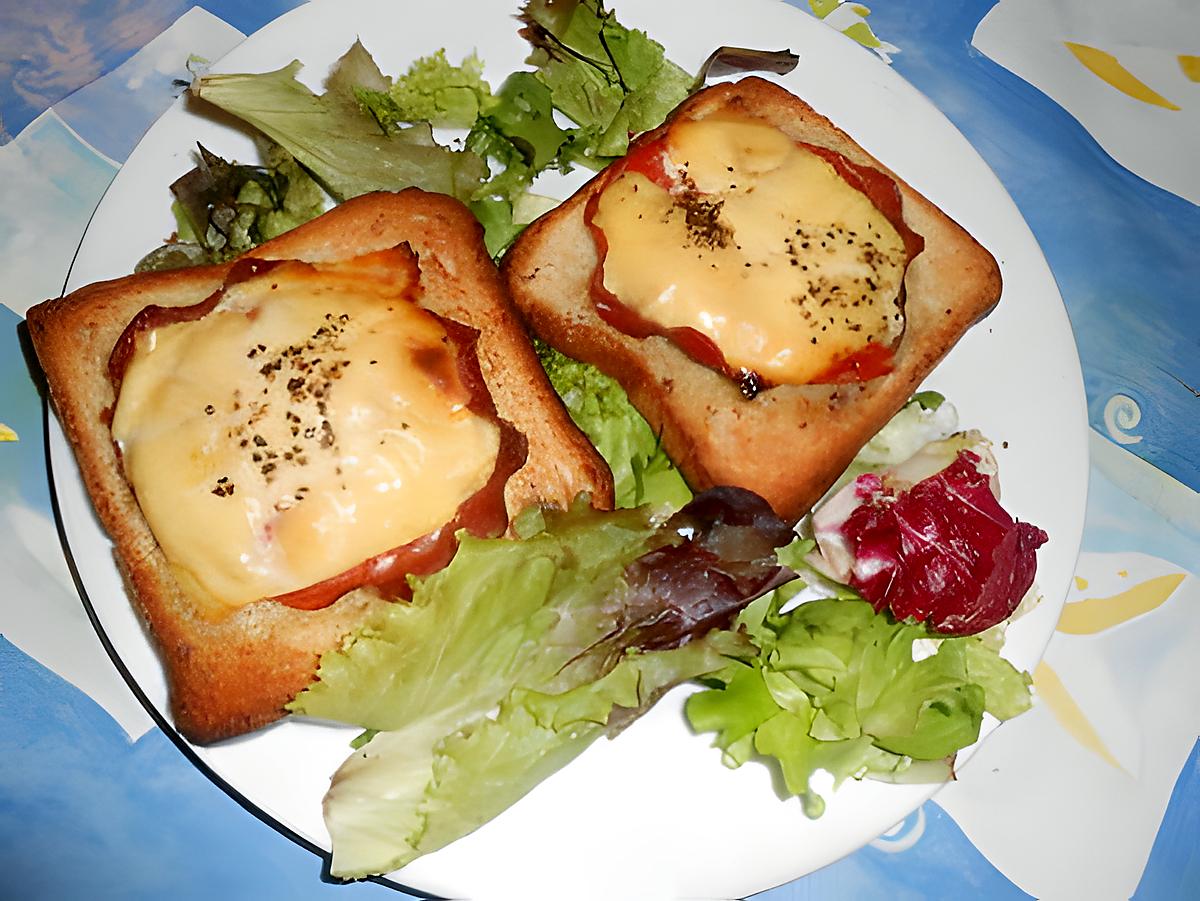 recette Tartine au bacon et fromage