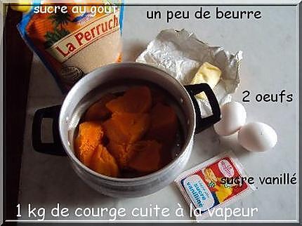 recette Gratin sucré de courge