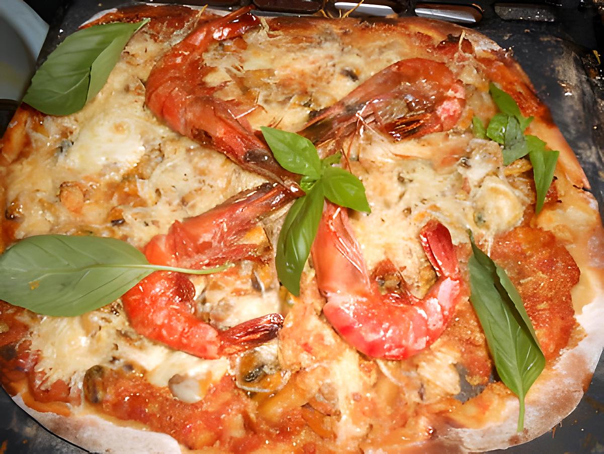 recette Pizza aux fruits de mer