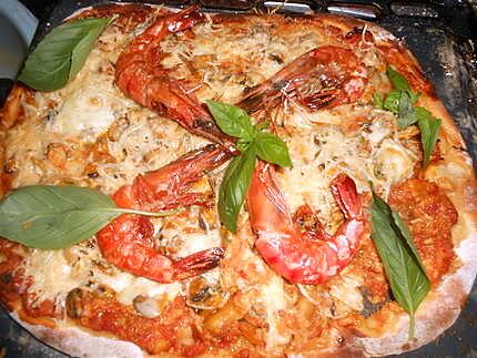 recette Pizza aux fruits de mer
