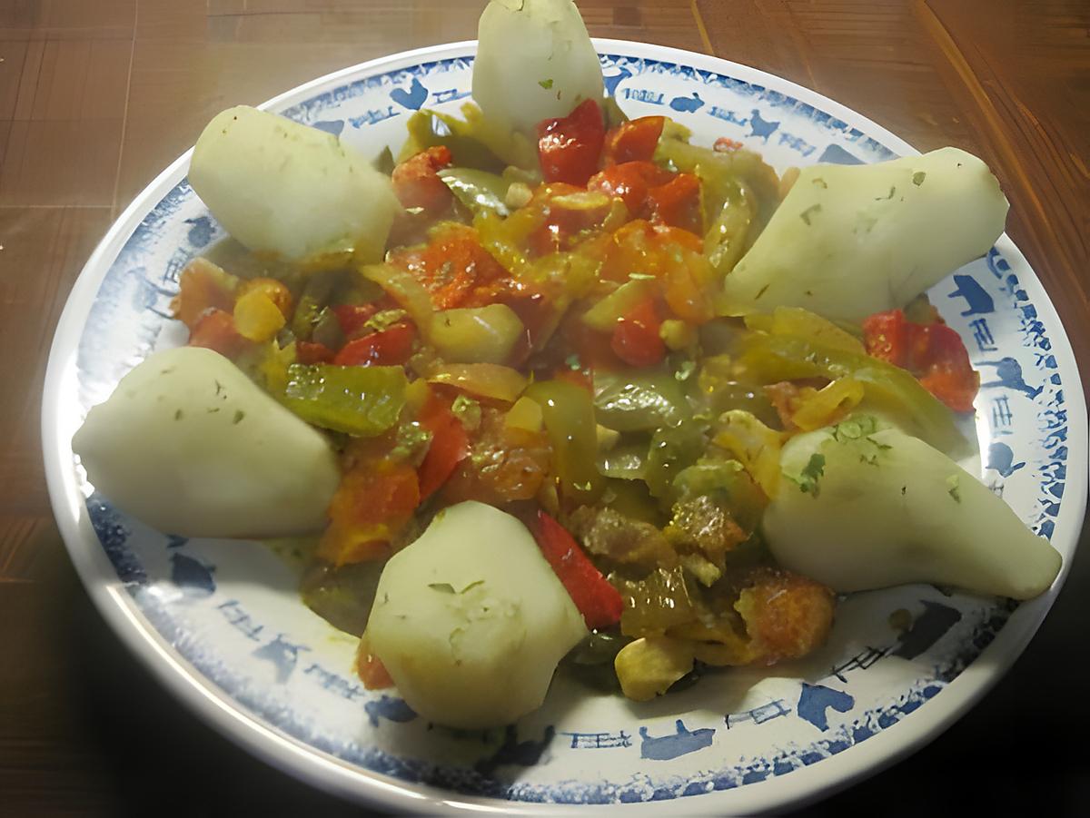 recette Topinambours accompagnés de légumes.