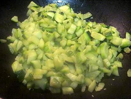 recette Terrine de courgettes au crabe et fromage de chèvre.