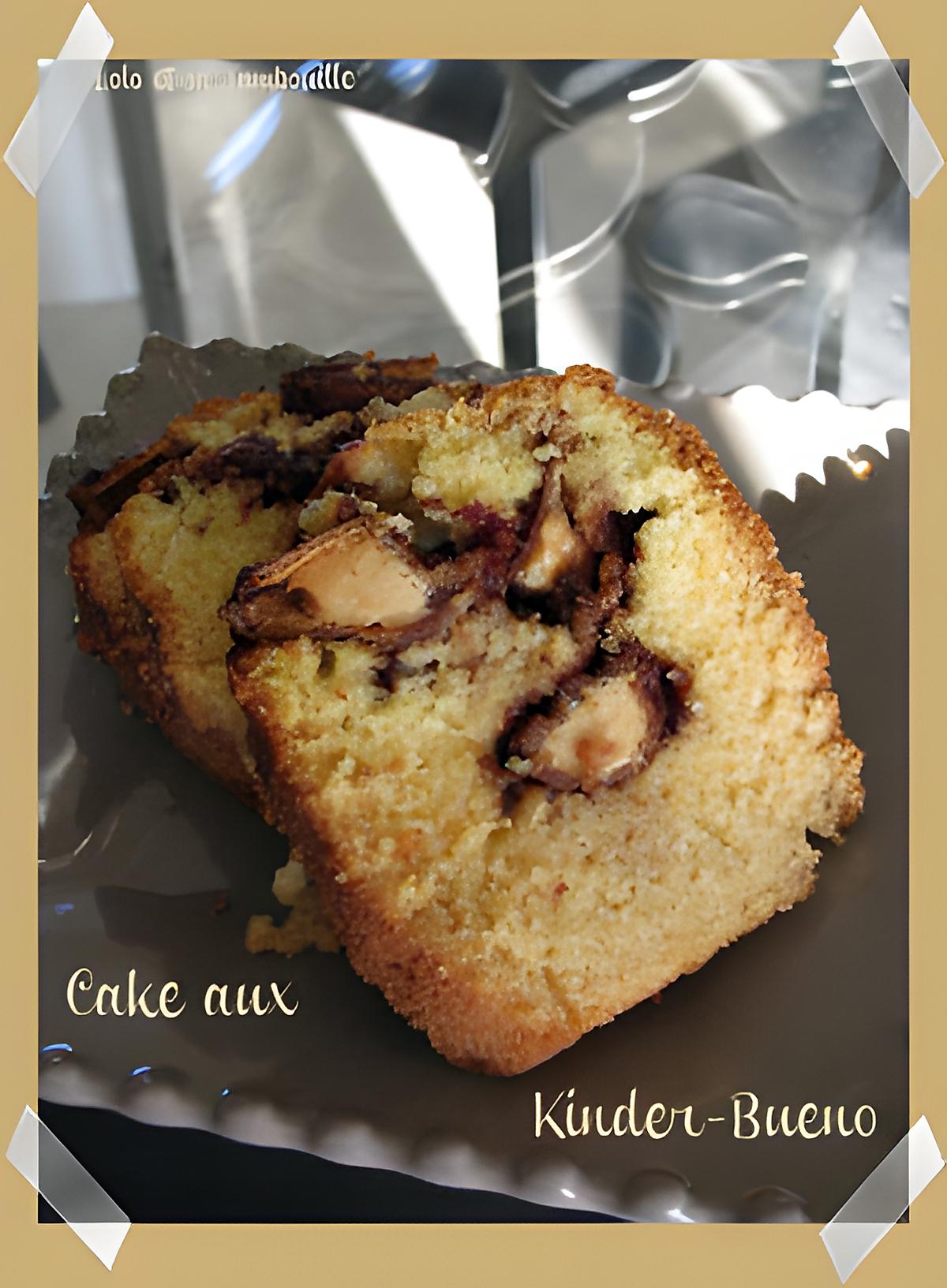 recette Cake aux Kinder Bueno