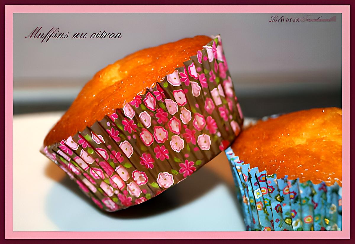 recette Muffins au citron