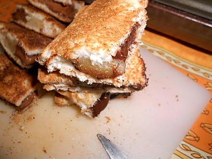 recette Croque poire chocolat