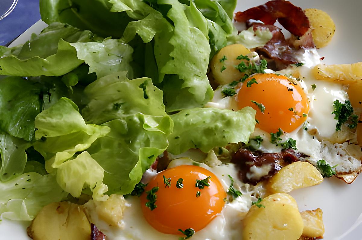 recette Oeufs sur le plat façon Mamyloula