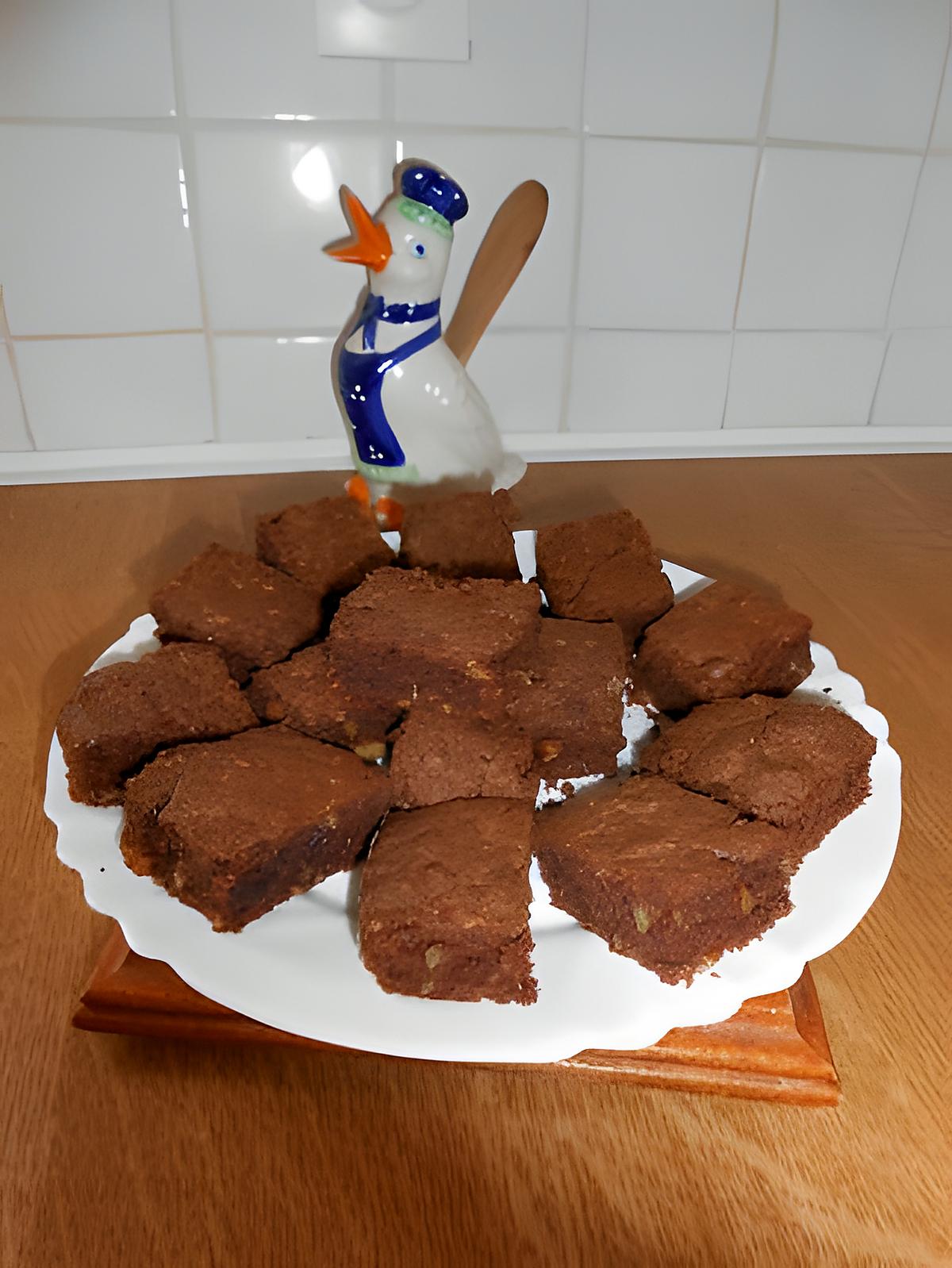 recette Brownies au chocolat et noix.