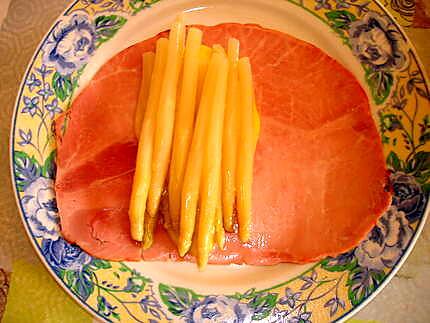 recette Enroulé de jambon aux asperges