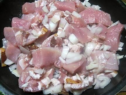 recette Sauté de dinde aux légumes anciens mijotés.