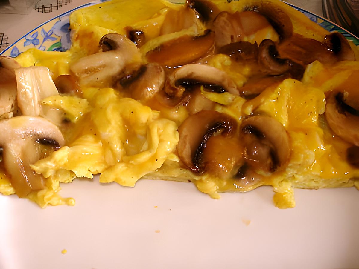 recette Omelette aux champignons frais