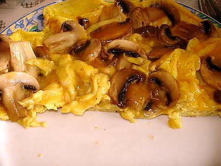 recette Omelette aux champignons frais