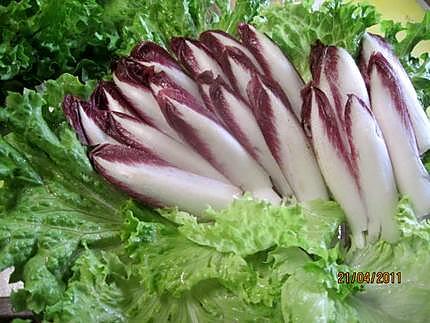 recette Quator de  salades en vinaigrette.